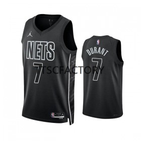 Camiseta Hombre Brooklyn Nets Kevin Durant 7 Jordan 2022-23 Statement Edition Negro Swingman
